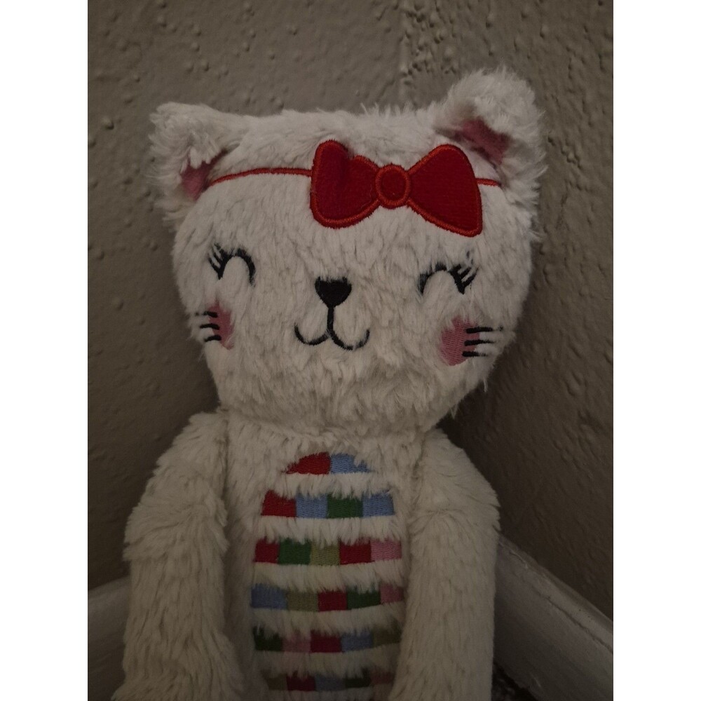 Inter-American Product White Kitty Cat Plush Stuffed Animal Soft Toy Sticky Hand - Picture 2 of 5